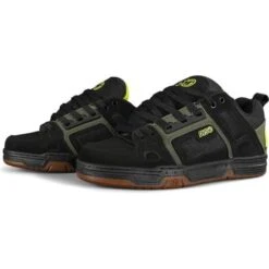 DVS Mens Comanche Skate Shoes - Black Olive Gum Nubuck -Fashion Shoe Store DVS Comance BlackOliveGum 5 14