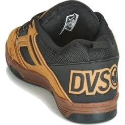 DVS Mens Comanche Skate Shoes - Chamois Black Gum Nubuck -Fashion Shoe Store DVS Comance ChamoisBkGum 2 11