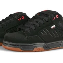 DVS Mens Enduro Heir Trainers - Black Red Gum -Fashion Shoe Store DVS EnduroHeir BlackRedGum 6 7