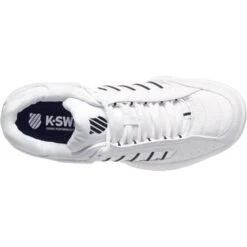 K-Swiss Mens Defier Tennis Shoes - White White Black -Fashion Shoe Store DefierRS WhiteWhiteBlack 7755781 1