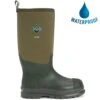 Muck Boots Mens Womens Chore Hi Work Wellies Rain Boots - Moss