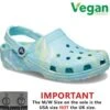 Crocs Womens Classic Clog Marble Sandals - Pure Water Multi -Fashion Shoe Store ES2702 12 C