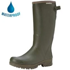Goodyear Mens Stream Neoprene Wellington Boots - Green
