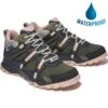 Timberland Womens Garrison Trail Waterproof Walking Trainers Boots - Dark Green -Fashion Shoe Store ES3233