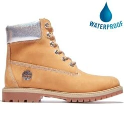 Timberland Womens 6 Inch Premium Waterproof Boots - Wheat - A2R1Z