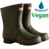 Hunter Womens Field Gardener Short Boots - Dark Olive Clay -Fashion Shoe Store ES3334 wp