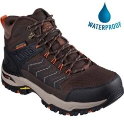 Skechers Mens Arch Fit Raveno Waterproof Boots - Brown