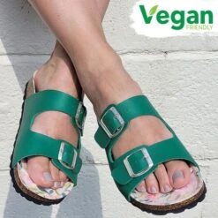 Oxygen Womens Phoebe Vegan Sandals - Green