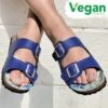 Oxygen Womens Phoebe Vegan Sandals - Blue 2 Oxygen Womens Phoebe Vegan Sandals - Blue -Fashion Shoe Store ES3672 1
