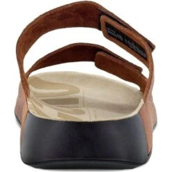 Ecco Shoes Mens 2nd Cozmo Adjustable Slide Sandals - Tuscany -Fashion Shoe Store Ecco 2ndCozmo500904 Brown 7 6