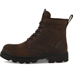 Ecco Mens Grainer Waterproof Boots - Coffee 12 Ecco Mens Grainer Waterproof Boots - Coffee -Fashion Shoe Store Ecco GrainerM Brown 4 6