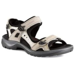 Ecco Shoes Womens Offroad Leather Walking Sandals - Atmosphere Ice Black -Fashion Shoe Store Ecco Offroad 069563 54695 1 6