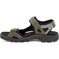 Ecco Shoes Mens Offroad Leather Walking Sandals - Tarmac Moon Rock -Fashion Shoe Store Ecco Offroad TarmacMoonRock 4 6
