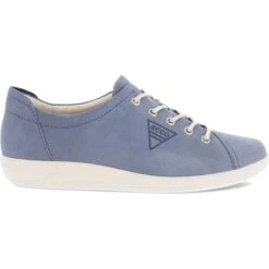 Ecco Shoes Womens Soft 2.0 Leather Shoes - Misty -Fashion Shoe Store Ecco Soft20 Blue 5 5