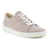 Ecco Shoes Womens Soft 7 Leather Trainers - Grey Rose -Fashion Shoe Store Ecco Soft7 RoseGrey 1 5