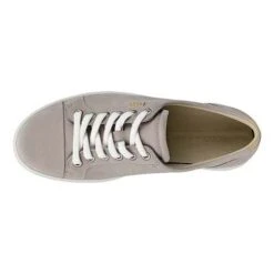 Ecco Shoes Womens Soft 7 Leather Trainers - Grey Rose -Fashion Shoe Store Ecco Soft7 RoseGrey 5 5
