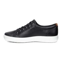 Ecco Shoes Mens Soft 7 Leather Trainers - Black 9 Ecco Shoes Mens Soft 7 Leather Trainers - Black -Fashion Shoe Store Ecco Soft7Mens Black3 5