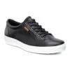 Ecco Shoes Mens Soft 7 Leather Trainers - Black -Fashion Shoe Store Ecco Soft7Mens Black5 5
