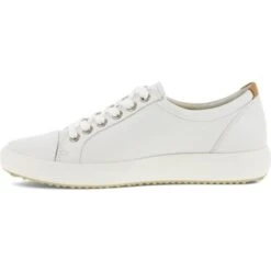 Ecco Shoes Womens Soft 7 Leather Trainers - White -Fashion Shoe Store Ecco Soft7W430003 White 5 11