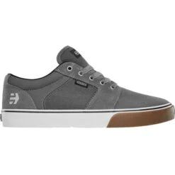 Etnies Mens Barge LS Skate Shoes - Dark Grey White Gum -Fashion Shoe Store Etnies BargeLS DarkGyWhiteGum 1 9