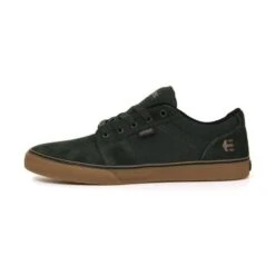 Etnies Mens Barge LS Skate Shoes - Green Gum -Fashion Shoe Store Etnies BargeLS GreenGum 4 12