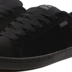 Etnies Mens Kingpin Black Skate Shoes Trainers - Black Black -Fashion Shoe Store Etnies Kingpin BlackBlackRT 4 12