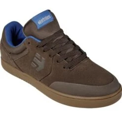 Etnies Mens Marana Skate Shoes - Brown Blue Gum