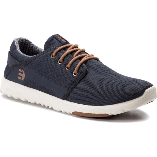 Etnies Mens Scout Vegan Skate Shoes - Navy Gold 4 Etnies Mens Scout Vegan Skate Shoes - Navy Gold - Image 2