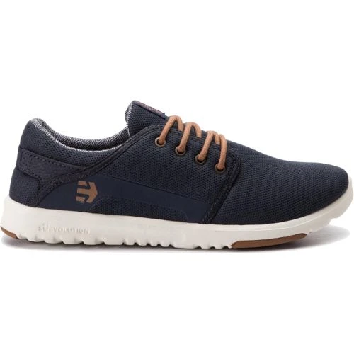 Etnies Mens Scout Vegan Skate Shoes - Navy Gold 8 Etnies Mens Scout Vegan Skate Shoes - Navy Gold - Image 6