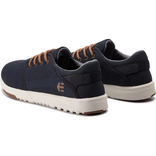 Etnies Mens Scout Vegan Skate Shoes - Navy Gold 6 Etnies Mens Scout Vegan Skate Shoes - Navy Gold - Image 4