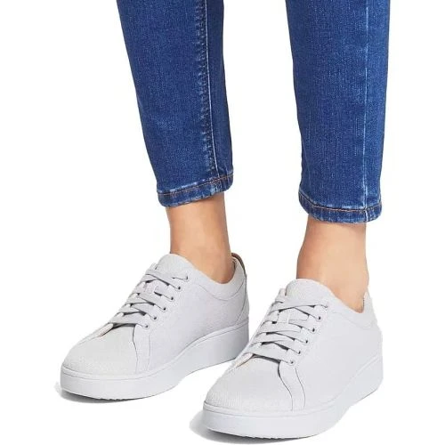 Fitflop Womens Rally Canvas Trainers - Soft Grey 6 Fitflop Womens Rally Canvas Trainers - Soft Grey - Image 4