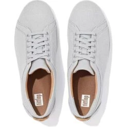 Fitflop Womens Rally Canvas Trainers - Soft Grey 9 Fitflop Womens Rally Canvas Trainers - Soft Grey -Fashion Shoe Store FitFlop Rally SoftGrey 3 9