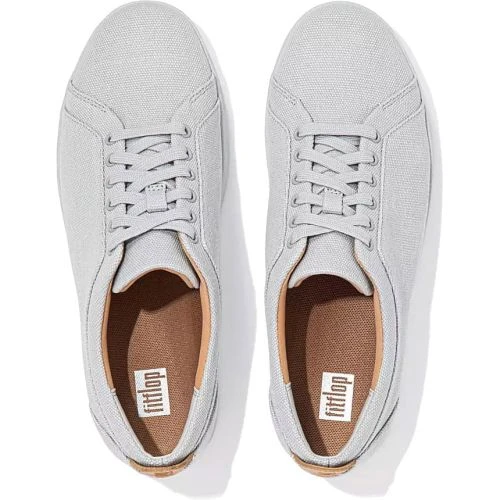 Fitflop Womens Rally Canvas Trainers - Soft Grey 5 Fitflop Womens Rally Canvas Trainers - Soft Grey - Image 3