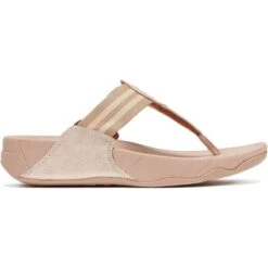 FitFlop Womens Walkstar Wide Fit Toe Post Sandals - Rose Gold -Fashion Shoe Store FitFlop Walkstar RoseGold 3 6
