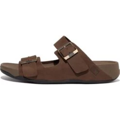FitFlop Mens Gogh Moc Buckle Adjustable Slide Sandal - Chocolate Brown -Fashion Shoe Store Fitflop GoghMoc ChocBrown 1 20