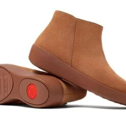 FitFlop Womens Sumi Ankle Boots - Light Tan -Fashion Shoe Store Fitflop Sumi LightTan 5 7