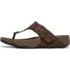 FitFlop Mens Trakk Ll Buckle Toe Post Sandal - Chocolate Brown -Fashion Shoe Store Fitflop TrakkII ChocBrown 1 6