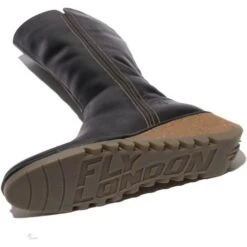 Fly London Womens Nary Knee High Wedge Boots - Black 9 Fly London Womens Nary Knee High Wedge Boots - Black -Fashion Shoe Store Fly Nary Black 4 6