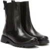 Fly London Womens Rein Leather Ankle Boots - Black