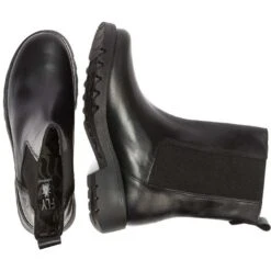 Fly London Womens Rein Leather Ankle Boots - Black -Fashion Shoe Store Fly Rein Black 6 5