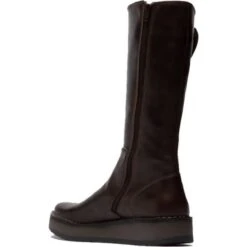 Fly London Womens Rhea Mid Boots - Dark Brown -Fashion Shoe Store Fly Rhea DkBrown 3 6