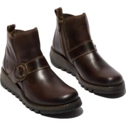 Fly London Womens Sias Ankle Boot - Dark Brown -Fashion Shoe Store Fly Sias DkBrown 2 6