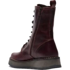 Fly London Womens Rami Ankle Boots - Purple -Fashion Shoe Store FlyL Rami Purple 3 6