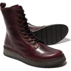 Fly London Womens Rami Ankle Boots - Purple -Fashion Shoe Store FlyL Rami Purple 4 6