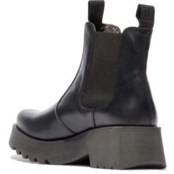 Fly London Womens Medi Chelsea Ankle Boots - Black -Fashion Shoe Store FlyLondon Medi Black 3 5