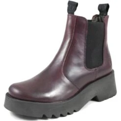 Fly London Womens Medi Chelsea Ankle Boots - Purple -Fashion Shoe Store FlyLondon Medi Purple 5 17