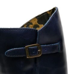 Fly London Womens Mes 2 Wedge Zip Up Boots - Blue -Fashion Shoe Store FlyLondon Mes2 Blue 7 5