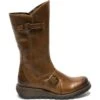 Fly London Womens Mes 2 Wedge Zip Up Boots - Camel -Fashion Shoe Store FlyLondon Mes2 CamelRT 1 6