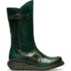 Fly London Womens Mes 2 Wedge Zip Up Boots - Petrol -Fashion Shoe Store FlyLondon Mes2 PetrolRT 1 1