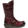 Fly London Womens Mes 2 Wedge Zip Up Boots - Purple -Fashion Shoe Store FlyLondon Mes2 PurpleRT 1 6